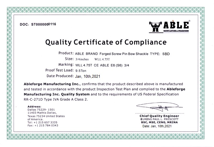 Grilletes Modelo SBD - Image 3