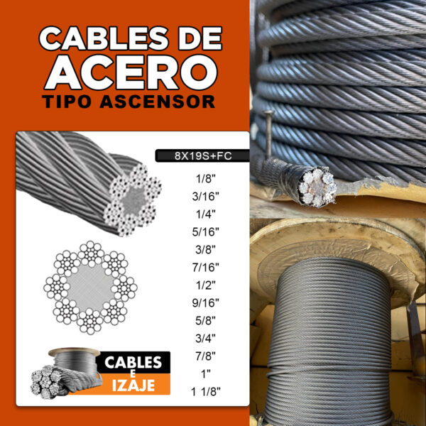 Cable de Acero Tipo Ascensor